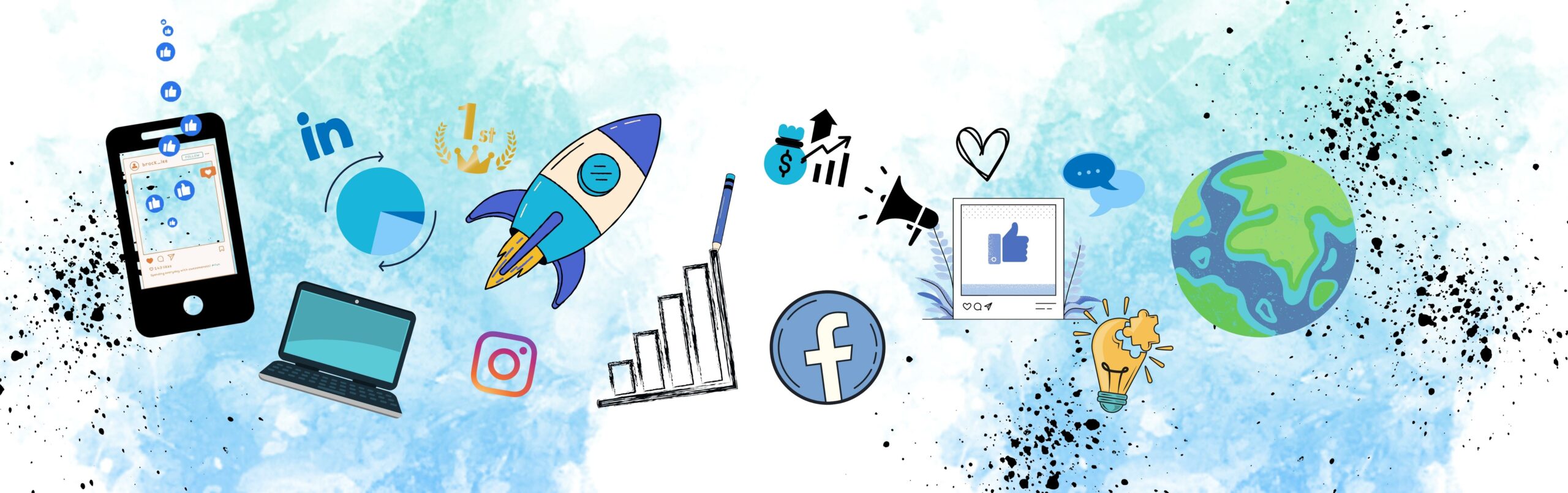 Community management bannière qui représente tout ce qu'un community manager peut réaliser